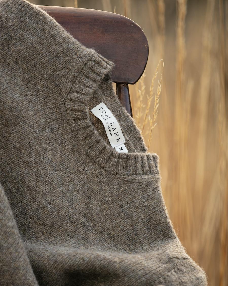 Shetland Crew Neck Jumper – Oyster Shetland Crew Neck Jumper – Oyster