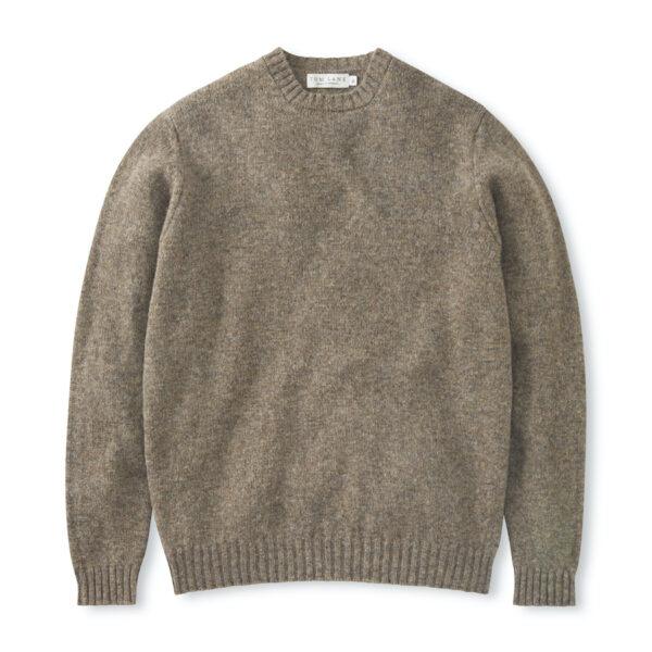 Shetland Crew Neck Jumper - Oyster