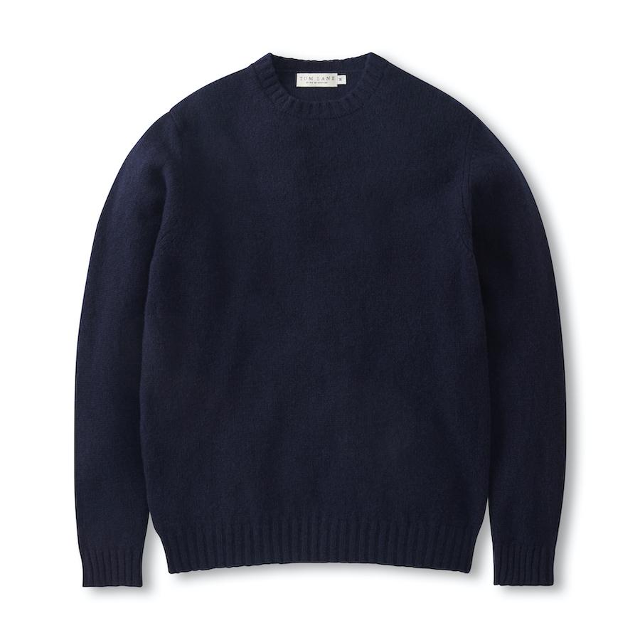 Shetland Crew Neck Jumper – Navy Shetland Crew Neck Jumper – Navy