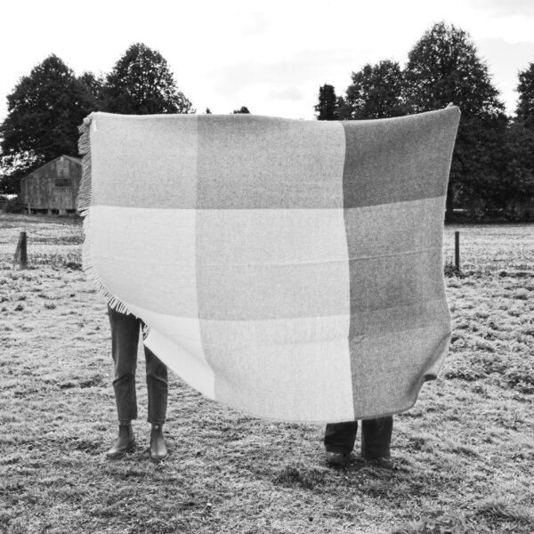 Melton Throw, Grey Check